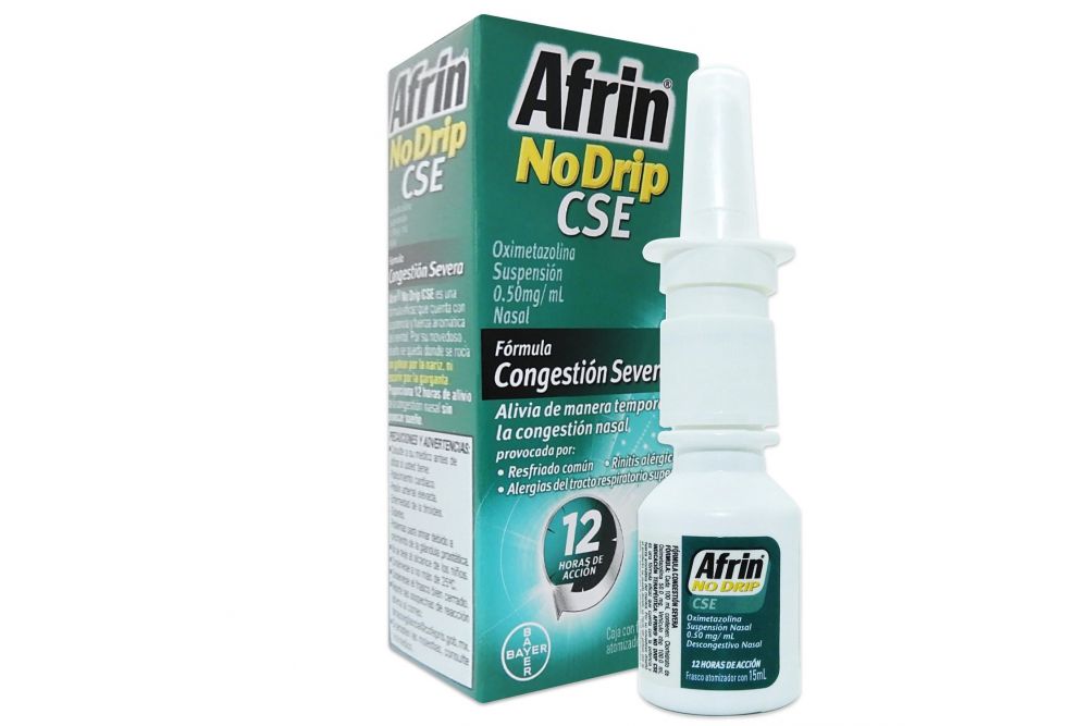 AFRIN NO DRIP SOL 15ML CSE CONGESTION SEVERA VERDE 36