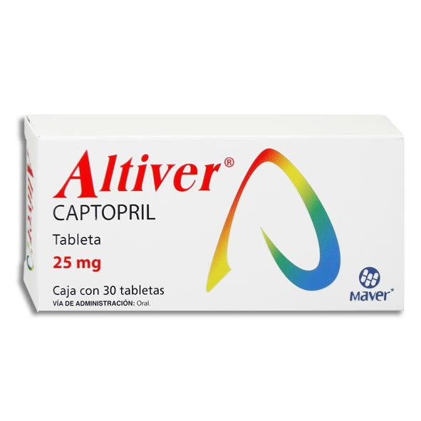ALTIVER 25MG C30 TABS CAPTOPRIL MAVER