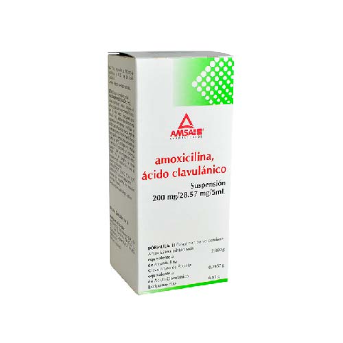 AMOXICILINA AC CLAVULANICO 200/28 57MG SUSP 50ML AMSA