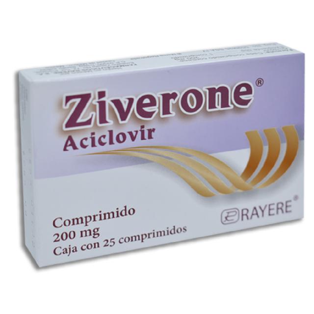 ZIVERONE COMPR 200 MG CAJA C/25