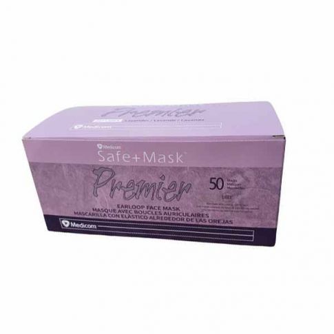 CUBRE BOCAS  MORADO  PLIZADO MEDICOM C50 PZAS