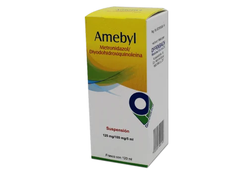 AMEBYL SUSP METRONIDAZOL DIYODOHIDROXIQUINOLEINA OFFENBACH
