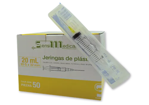 JERINGA 20GX38 MM  20 ML  AMARILLA CAJA C/50
