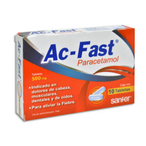 AC FAST TAB  500 MG  CAJA C/10