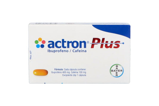 ACTRON PLUS 400/100MG 10 CAPS IBUPROFENO CAFEINA