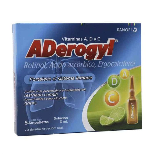 ADEROGYL C5 AMP ING 15 VIT A D C