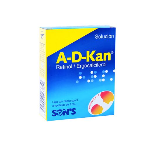 AD KAN C3 AMP 3ML RETINOL ERGOCALCIFEROL   SONS