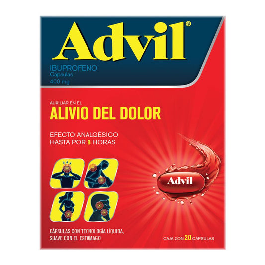 ADVIL MAX 400 MG C20 CAPS JUNIO 25