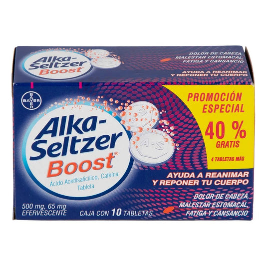 ALKA-SELTZER BOOST 40% MAS GRATIS
