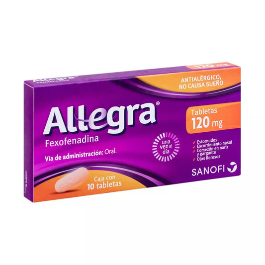 ALLEGRA 120 MG C 10 COMP