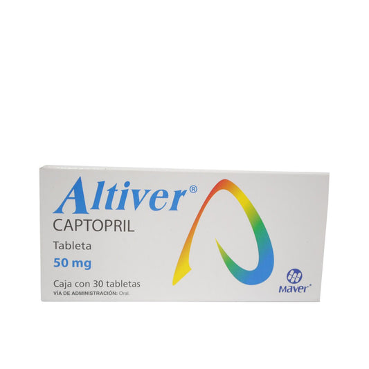 ALTIVER 50MG C30 TABS CAPTOPRIL MAVER   240
