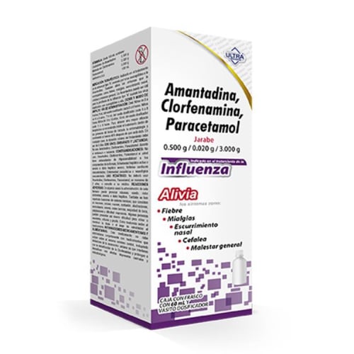 AMANTADINA CLORFENAMINA PARACETAMOL JBE 0.500G/0.020G/ 3.000 AGOSTO 25 ULTRA