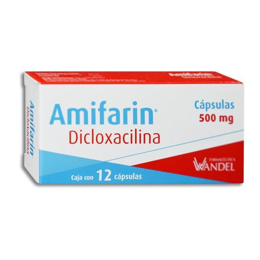 AMIFARIN DICLOXACILINA 500MG C/12 TAB WANDEL
