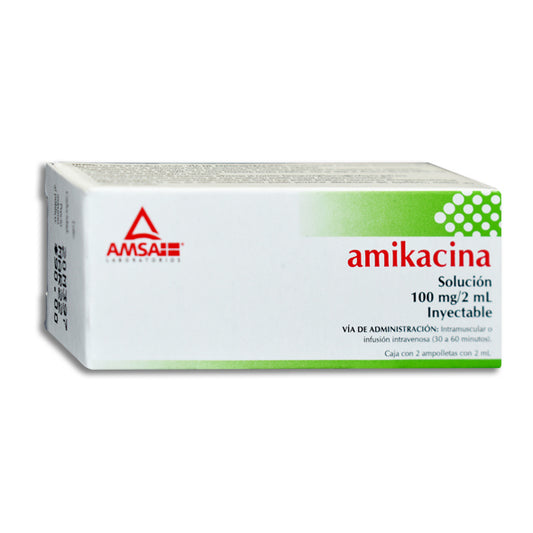 AMIKACINA 100MG C2 AMP AMSA