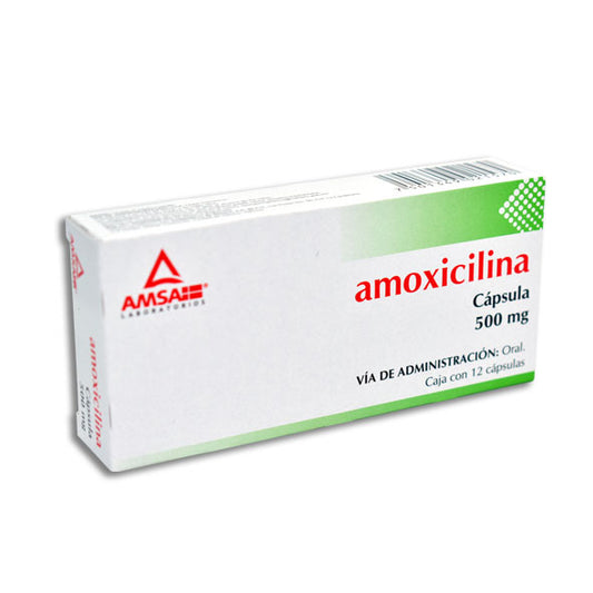 AMOXICILINA 500MG C 12 CAPS AMSA