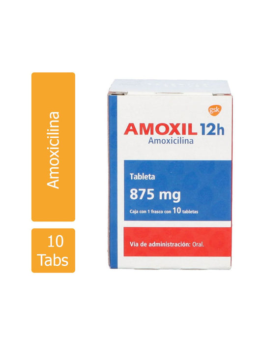 AMOXIL 12H 875MG C 10 TABS