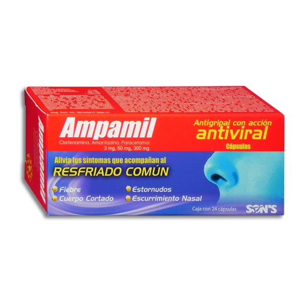 AMPAMIL 3 50 300MG C24 CAPS CLORFEN AMANT PARACET SONS