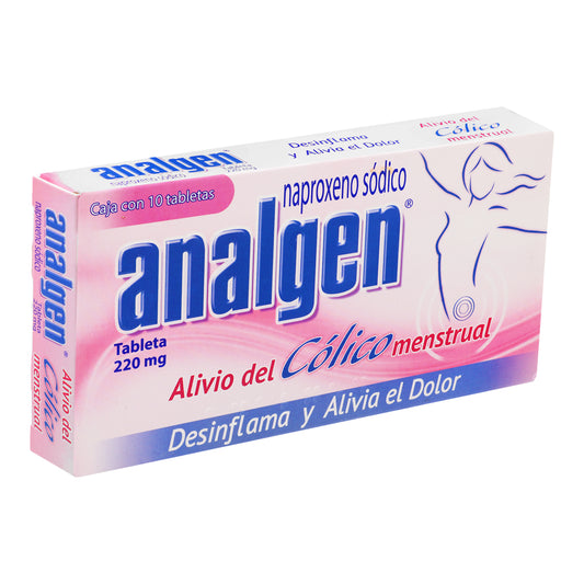 ANALGEN 220MG C10 TABS COLICO MENSTRUAL