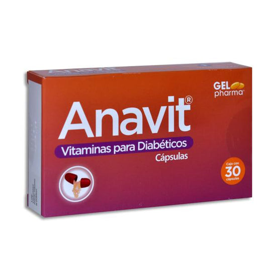 ANAVIT VIT P DIABETICOS C30 GELPHARMA   162