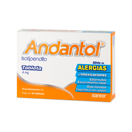 ANDANTOL 4MG TAB C 20
