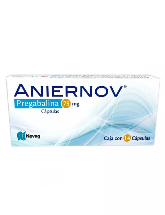 ANIERNOV 75MG C14CAP PREGABALINA NOVAG