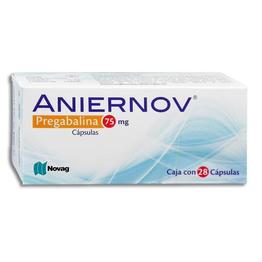 ANIERNOV 75MG C28 CAPS  PREGABALINA NOVAG