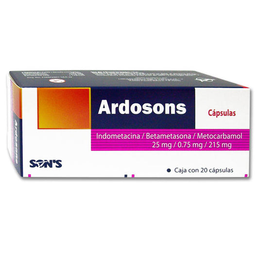 ARDOSONS C20 CAPS INDOMETA BETAMET METOCARB SONS