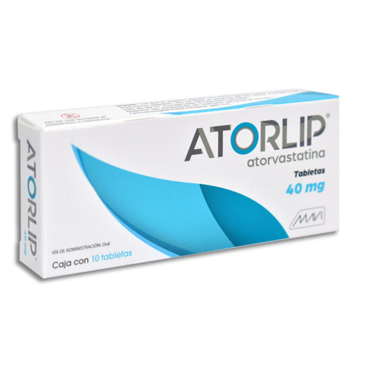 ATORLIP 40 MG C 10 TABS ATORVASTATINA MAVI