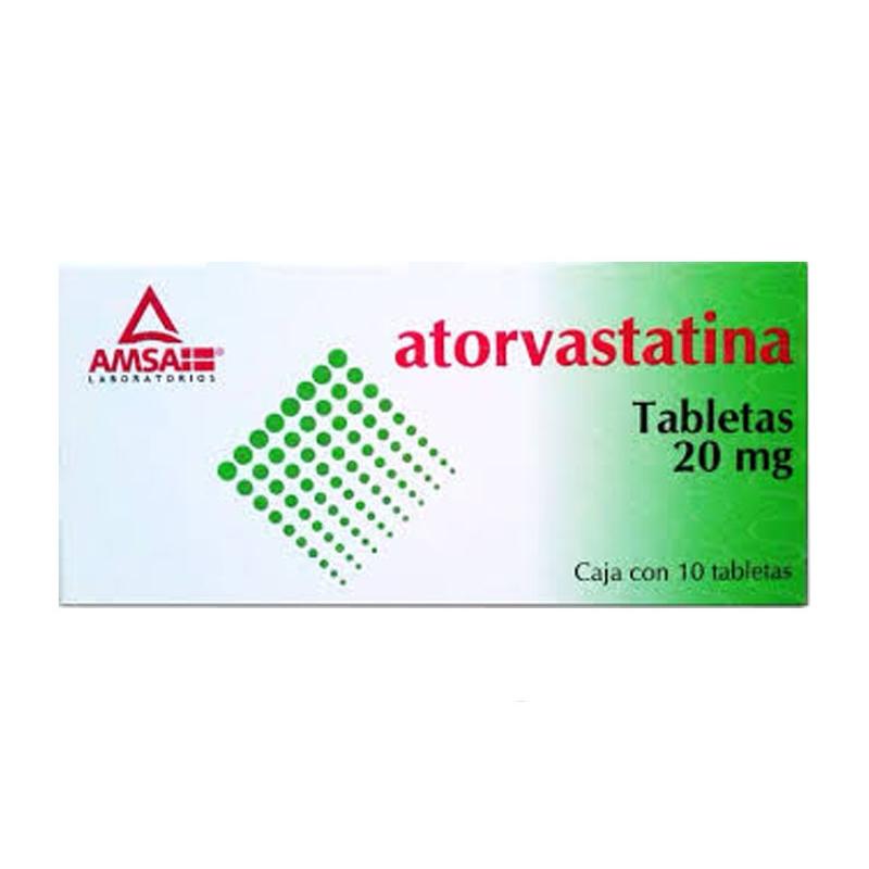 ATORVASTATINA 20MG C 10 AMSA 80