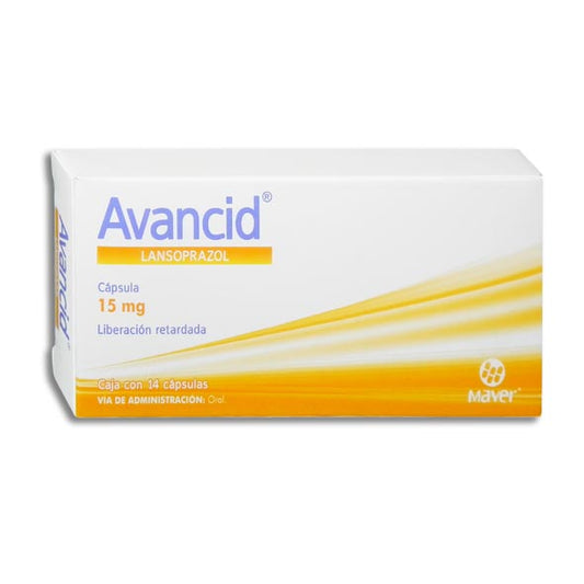AVANCID 15MG C14 CPS LANSOPRAZOL MAVER