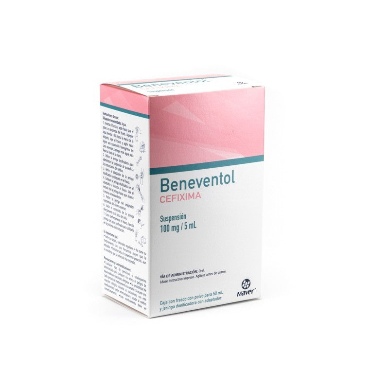 BENEVENTOL SUSP 100MG CEFIXIMA MAVER    50
