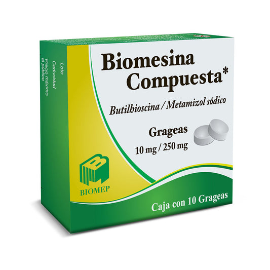 BIOMESINA COMP 10 250MG C 10 TABS BUTILHIO METAMIZ BIOMEP