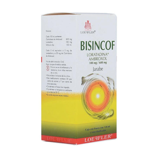 BISINCOF JBE 120ML LORATADINA AMBROXOL 100 600MG LOEFFLER    48 MARZO 26