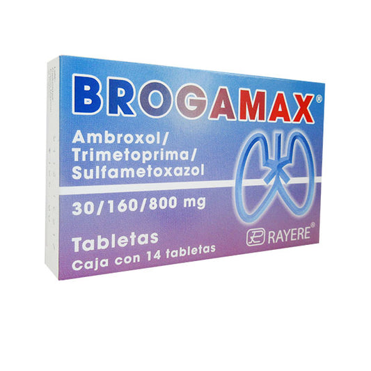 BROGAMAX AMBR/SULFAME/TRIMETOPRIMA 30MG/800MG/160MG C/14 TAB RAYERE