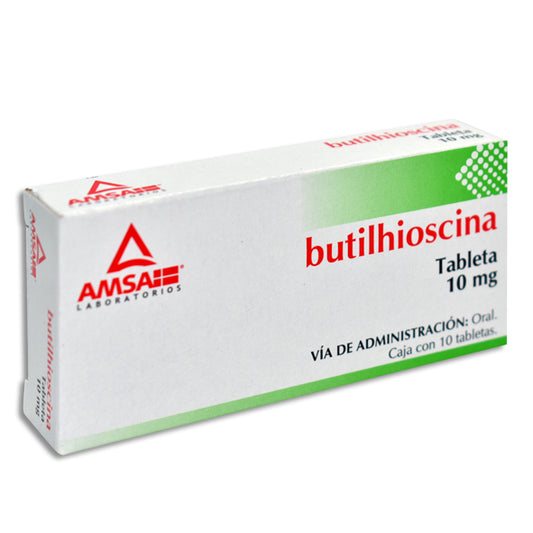 BUTILHIOSCINA 10MG TAB C10          AMSA