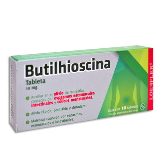 BUTILHIOSCINA TAB 10MG C10 JUNIO 25 LOEFFLER