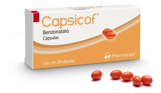 CAPSICOF BENZONATATO 100MG C/10 CAPS PHARMACAPS