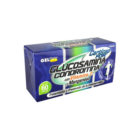 CARTICAP FOR C60 CAPS GLUCOSAMINA CONDR  GELPHARMA  72