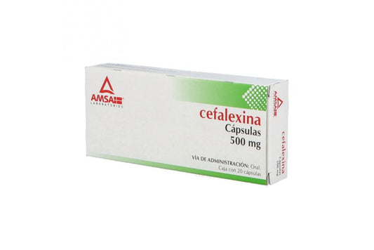 CEFALEXINA 500MG CAP C20  AMSA