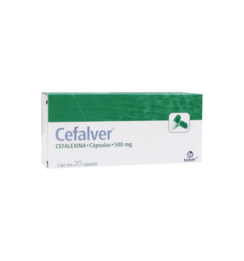 CEFALVER 500MG C20 CAPS CEFALEXINA MAVER