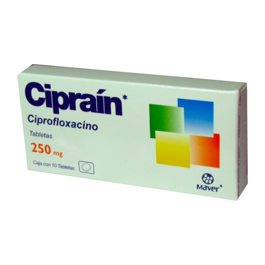 CIPRAIN 250MG C10 TABS CIPROFLOXACINO   MAVER