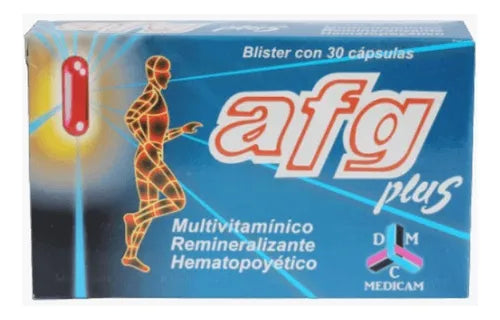A F G  PLUS C 30 CAPS  MULTIVITAMINICO DMC MEDICAM