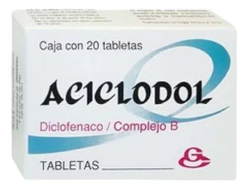 ACICLODOL C 20 TABS DICLO COMPL B MEDICAM