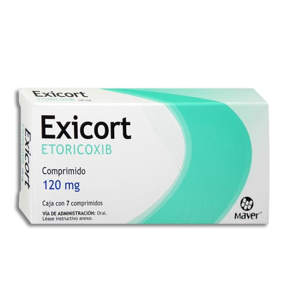 EXICORT 120MG C7 COMPR ETORICOXIB MAVER