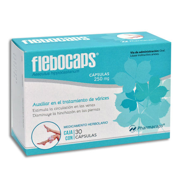 FLEBOCAPS 250MG C30 CAPS AESCULUS HIPPOCASTANUM PHARMACAPS