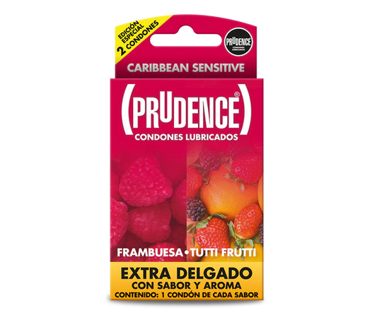 PRUDENCE EXTRA DELGADO FRAMB/TUTTI FRUTTI 2PZ