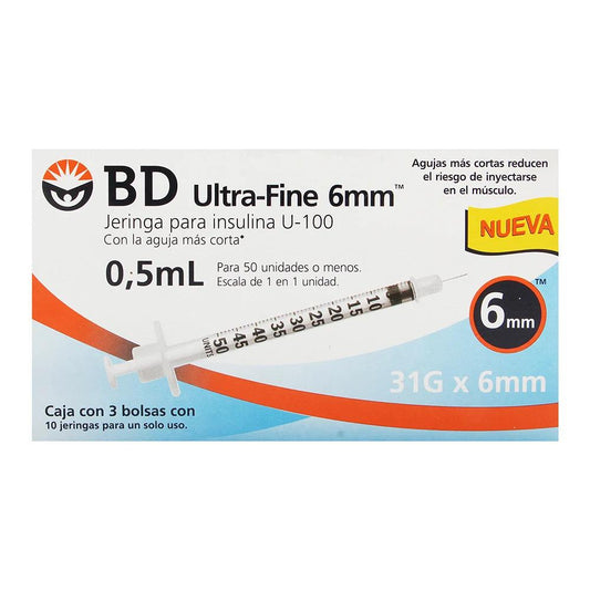 BD JGA INSUL 05ML C30 31X6MM