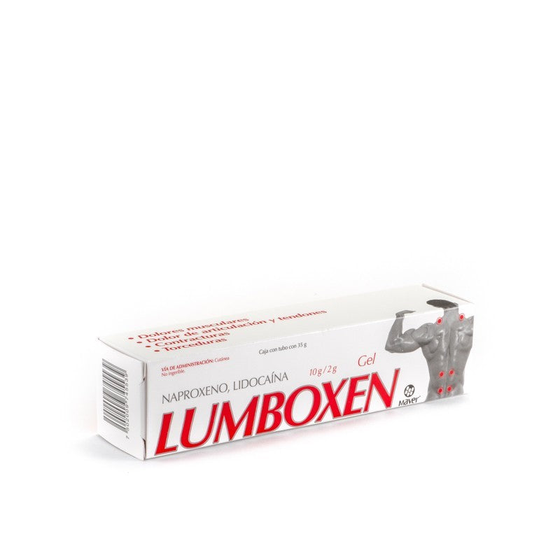 LUMBOXEN GEL ROJO 35GR  NAPROXENO  LIDOCAINA   MAVER