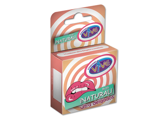 PRESERVATIVOS VIVE MAS NATURAL CAJA C/3