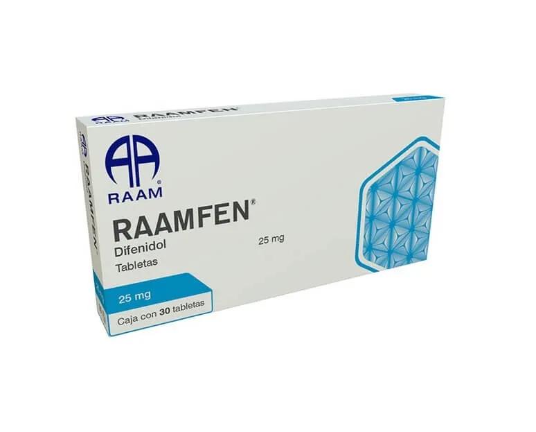 RAAMFEN 25MG C30TAB DIFENIDOL RAAM